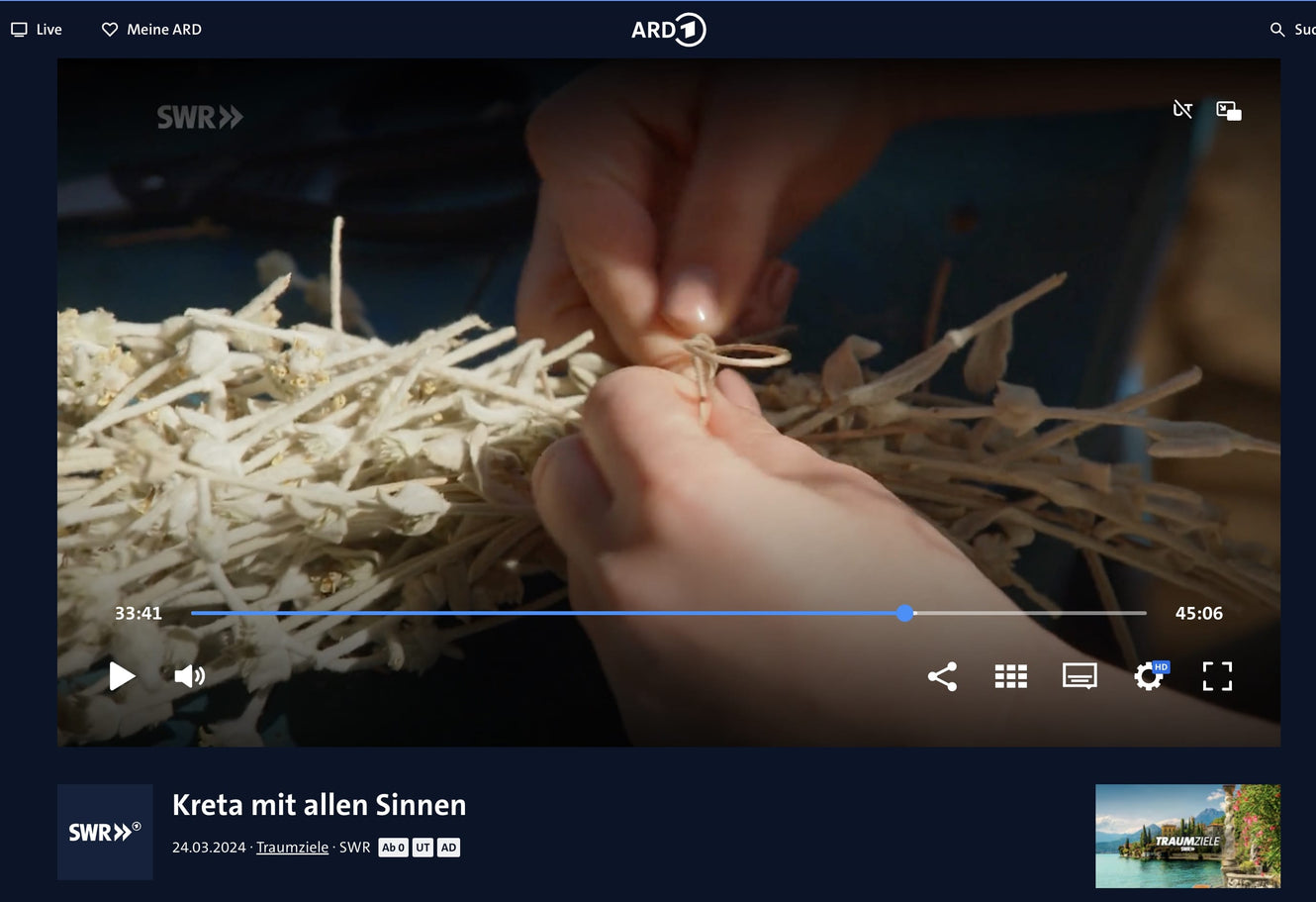 Botano Featured in the ARD Documentary 'Kreta mit allen Sinnen'