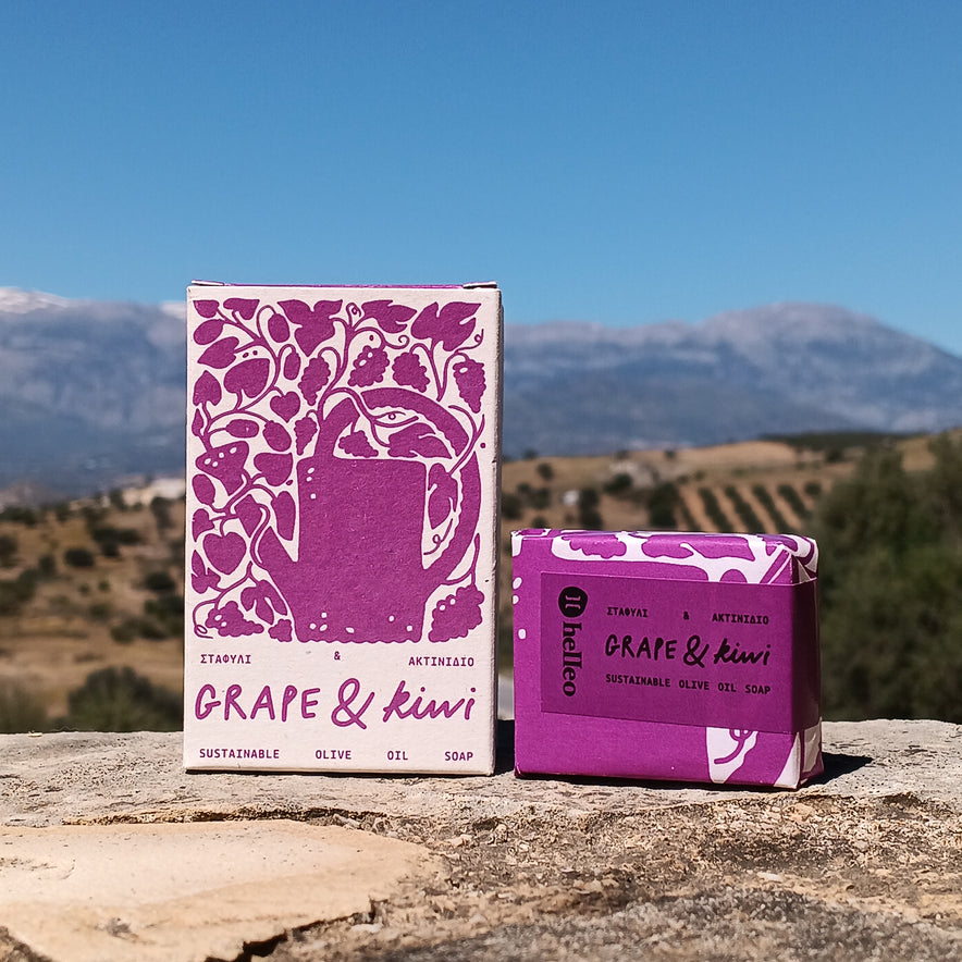 Image for "Grape &amp; Kiwi" Handmade Soap by Helleo