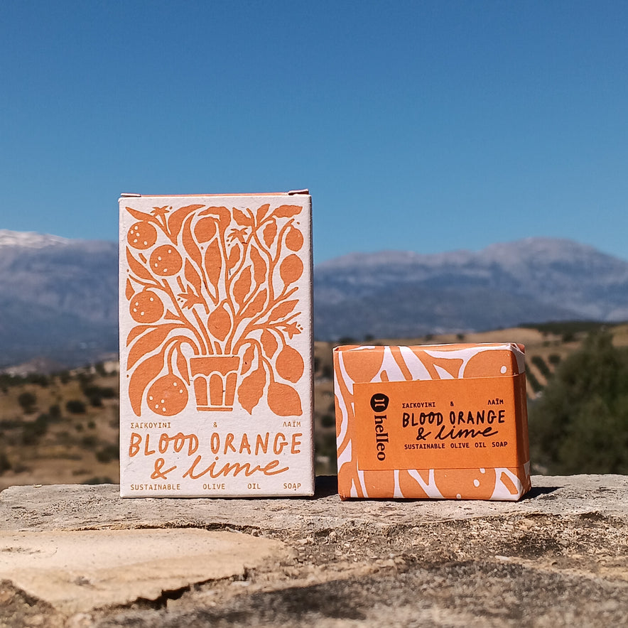 Image for "Blood Orange &amp; Lime" Handmade Soap by Helleo