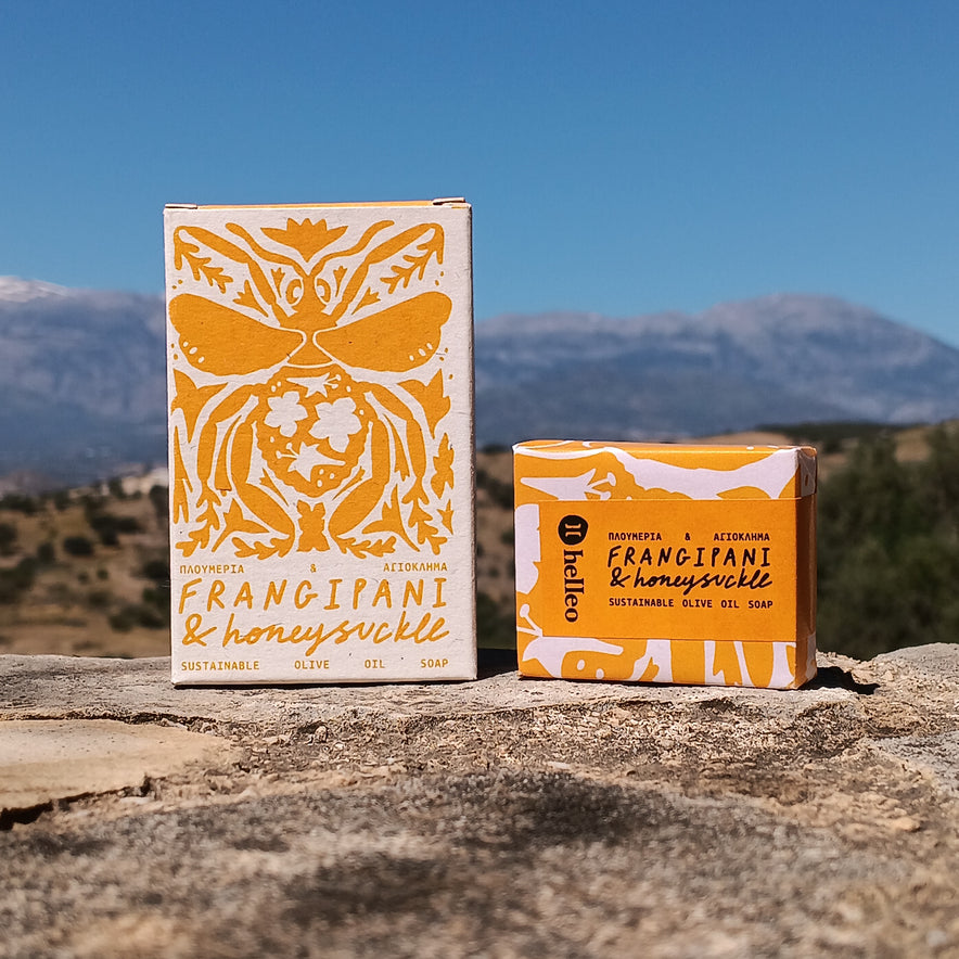 Image for "Frangipani &amp; Honeysuckle" Handmade Soap by Helleo