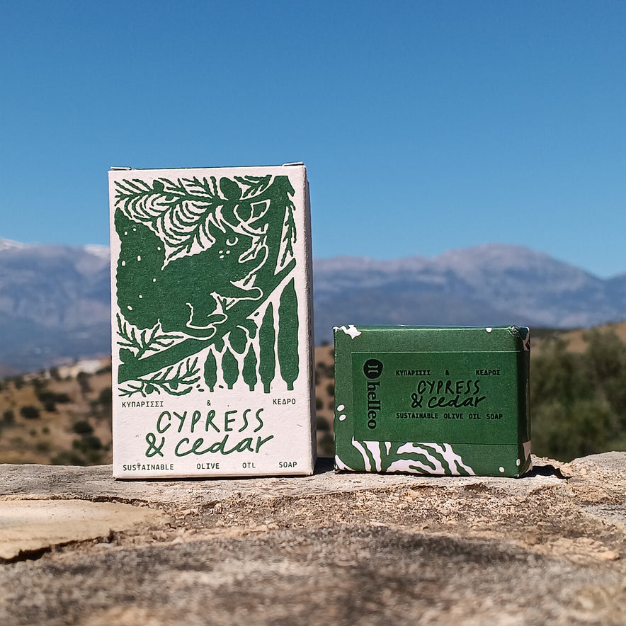 Image for "Cypress &amp; Cedar" Handmade soap by Helleo